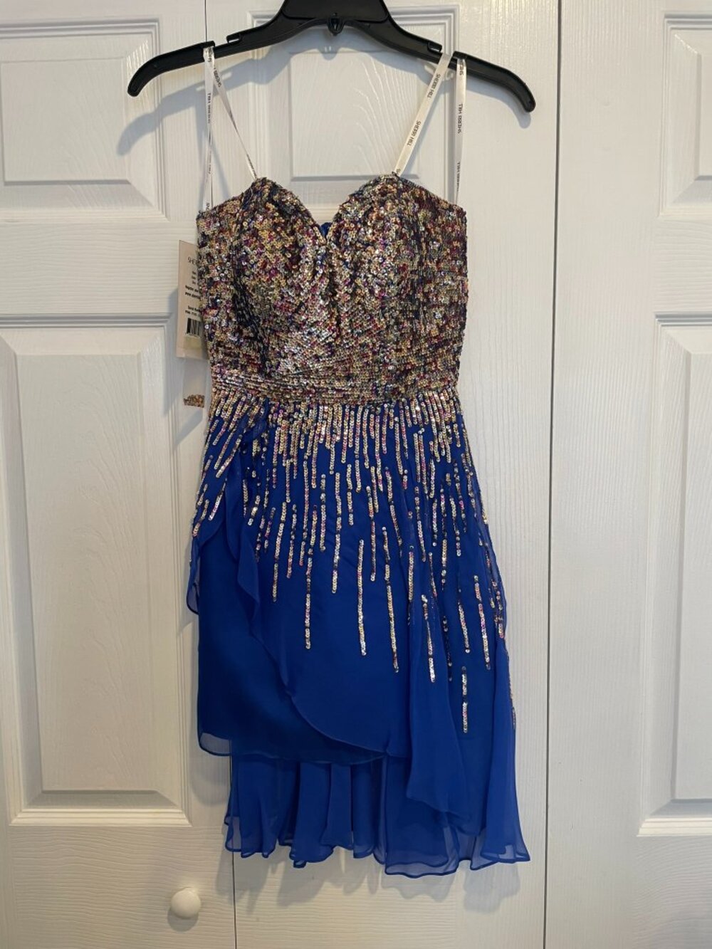 Beaded Royal Blue Formal Dress / Homecoming / Prom Dress